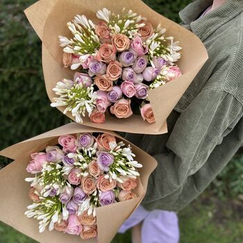 Lilac Tones Seasonal Fresh Flower Bouquet, 2 of 3