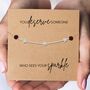 Break Up Gift For Her With Gold Plated Or Silver Plated Star Bracelet And Card, thumbnail 3 of 4