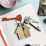 Couples New Home Personalised Keyring, thumbnail 2 of 4