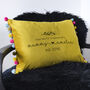 Personalised Names With Heart Velvet Cushion, thumbnail 2 of 10