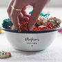 Personalised Enamel Popcorn Bowl, thumbnail 3 of 4