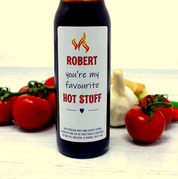'Hot Stuff' Personalised Chilli Sauce, 2 of 5