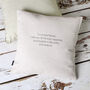 Personalised Wedding First Dance Song Cushion, thumbnail 4 of 6