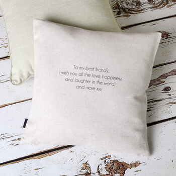 Personalised Wedding First Dance Song Cushion, 4 of 6