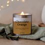 Chocolate Orange Wood Wick Scented Candle Bakery Inspired, thumbnail 3 of 7