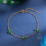Sterling Silver Tiny Cz Flower Bracelet, thumbnail 4 of 12