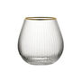 Gold Rim Fluted Stemless Gin Or Cocktail Glass, thumbnail 7 of 8