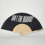 Handheld Am I The Drama In Black Folding Fan, thumbnail 2 of 3