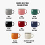 Coloured Enamel Personalised Camping Mug, thumbnail 3 of 3