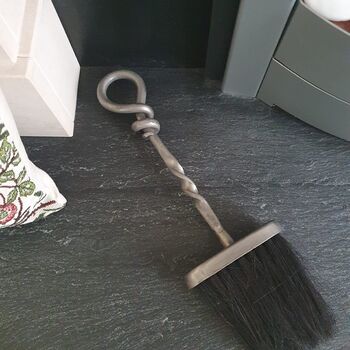 Handcrafted Fireside Brush And Shovel Set Hearth Tidy, 8 of 9