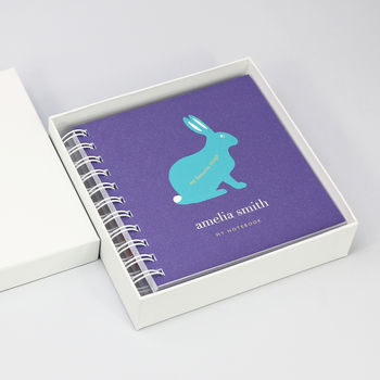 Personalised Kid's Rabbit Small Notebook, 3 of 9