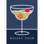 Whisky Sour Cocktail Drink Art, thumbnail 3 of 4
