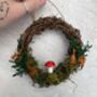 Nature Inspired Mini Dried Flower Wreath, thumbnail 2 of 6