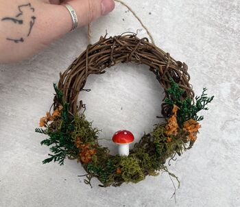 Nature Inspired Mini Dried Flower Wreath, 2 of 6