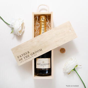 Personalised Wedding Title Bottle Gift Box, 4 of 6