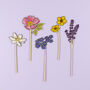 Wooden Wildflower Bouquet Of Birthday Flowers, thumbnail 3 of 8