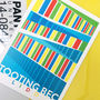 London Art Print Of The Colourful Tooting Bec Lido, thumbnail 3 of 3