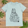 Sitting Bear Men's Organic T Shirt, thumbnail 5 of 6