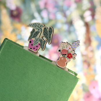 Vase Of Flowers Wooden Bookmark, 4 of 4