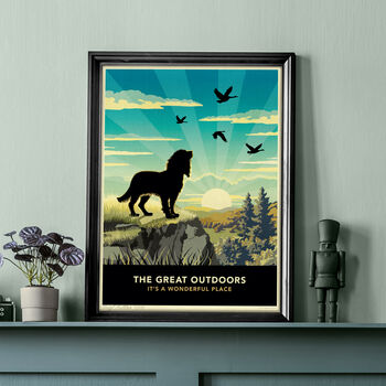 Scenic Dog Lovers Gift. Spaniel Limited Edition Print, 2 of 9