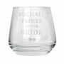 Personalised Father Of The Bride Tumbler Gift Boxed, thumbnail 4 of 4