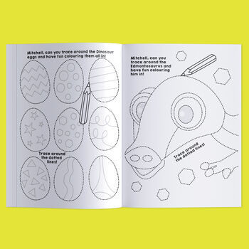 Personalised Dinosaur Birthday Learn To Draw, 4 of 5