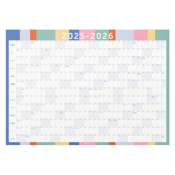 2025 2026 Academic Landscape Wall Planner | Multi Stripe, 2 of 2
