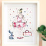 'Little Ballerina' Ballet Dancer Personalised Print, thumbnail 2 of 8
