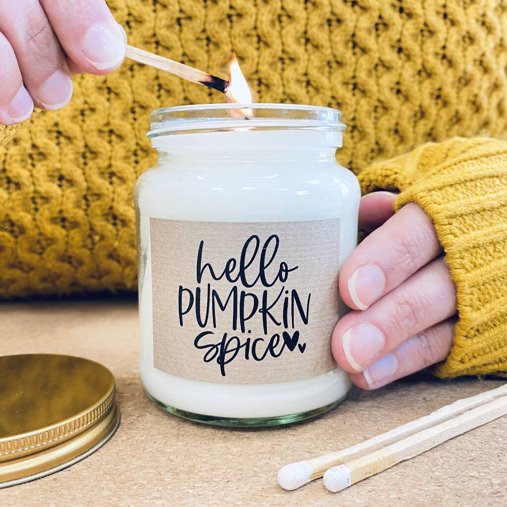 Pumpkin Spice Scented Candle, 1 of 2