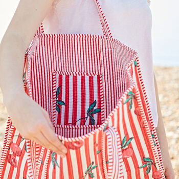 Fair Trade Cherry Quilted Cotton Tote Bag, 2 of 5