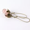 vintage water lily earrings by gama | notonthehighstreet.com