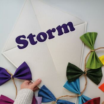 Large Rainbow Coloured Kite, Wall Decoration Baby Room, 5 of 12