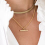 Maxi Gold Plated Snake Chain Necklace, thumbnail 3 of 8