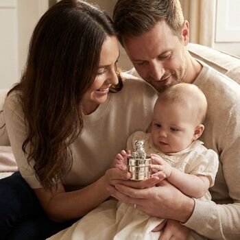 Personalised Teddy Bear Trinket Christening Baby Gift, 10 of 10