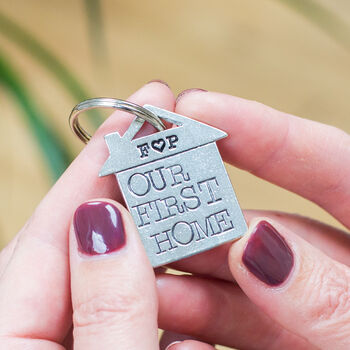 Personalised First Home Housewarming Gift Keyring, 5 of 11