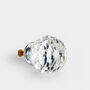 Clear Faceted Chrome Crystal Glass Cupboard Door Knob, thumbnail 6 of 9