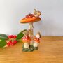 Toadstools With Robins Decoration, thumbnail 3 of 6