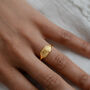 Sunrise Signet Open Ring Non Tarnish, thumbnail 3 of 3