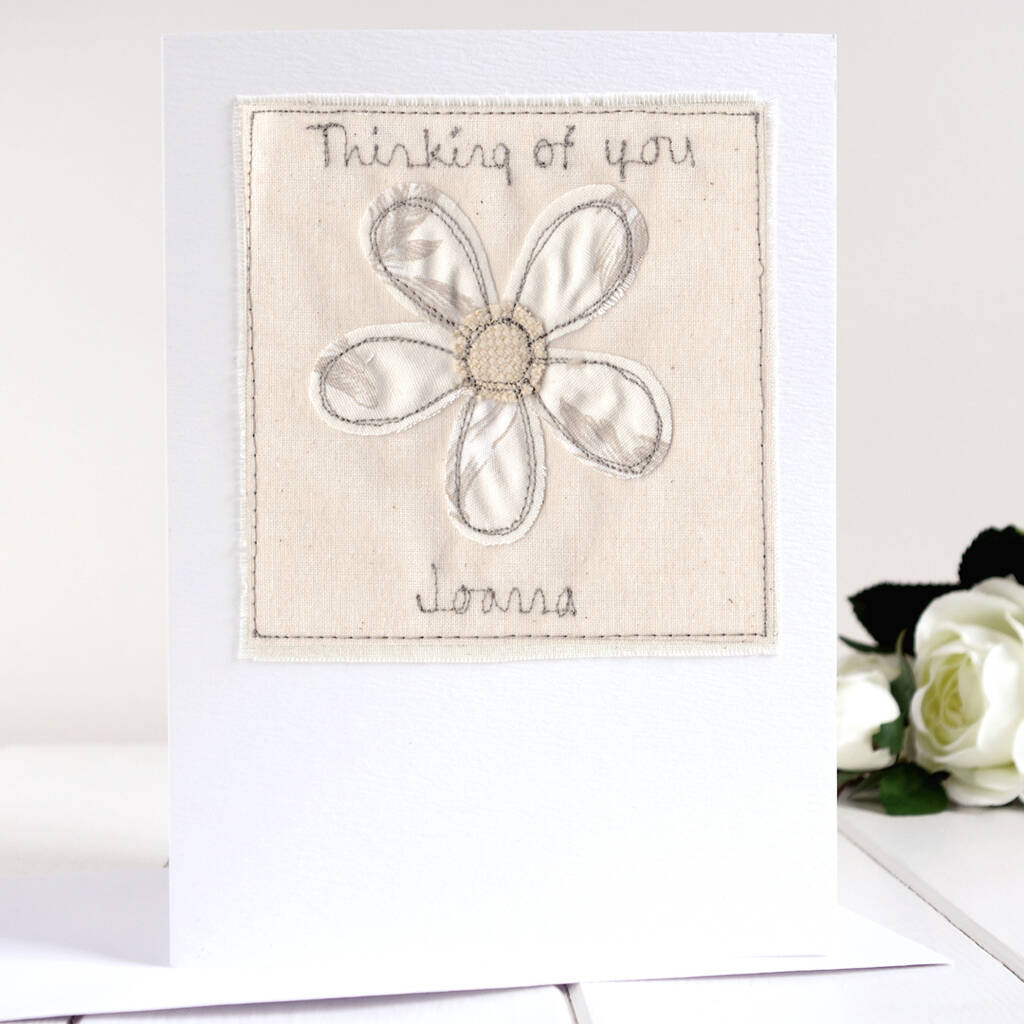 Personalised Flower Thinking Of You Card, 1 of 12