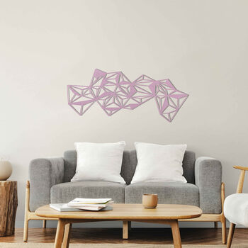 3D Polygon Panorama: Wooden Wall Art For Modern Office, 5 of 12