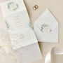 Eucalyptus Frame Concertina Wedding Invitations, thumbnail 1 of 4