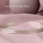 Cursive Personalised Silver Cuff Bracelet, thumbnail 4 of 6