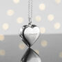Personalised Sterling Silver Heart Necklace, thumbnail 5 of 10