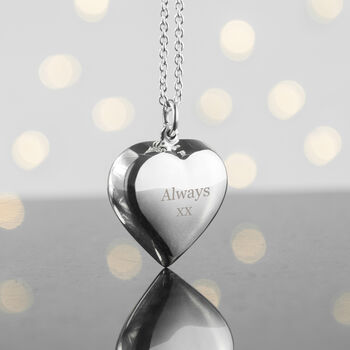 Personalised Sterling Silver Heart Necklace, 5 of 10