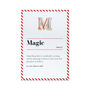 M Is For Magic Pin Badge And Card, thumbnail 5 of 5