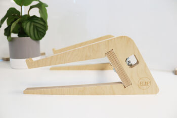 F.S.C Birch Ply Laptop Stand, 5 of 6