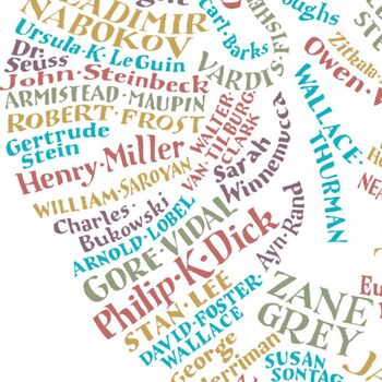 Literary Map Of The USA, 2 of 4