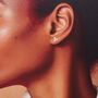 'Friends Are Stars' Sterling Silver Star Cluster Earrings, thumbnail 5 of 9
