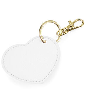 Personalised Leather Effect Heart Keyring, 6 of 6