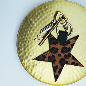 Star Leather Keyring, 4 of 4